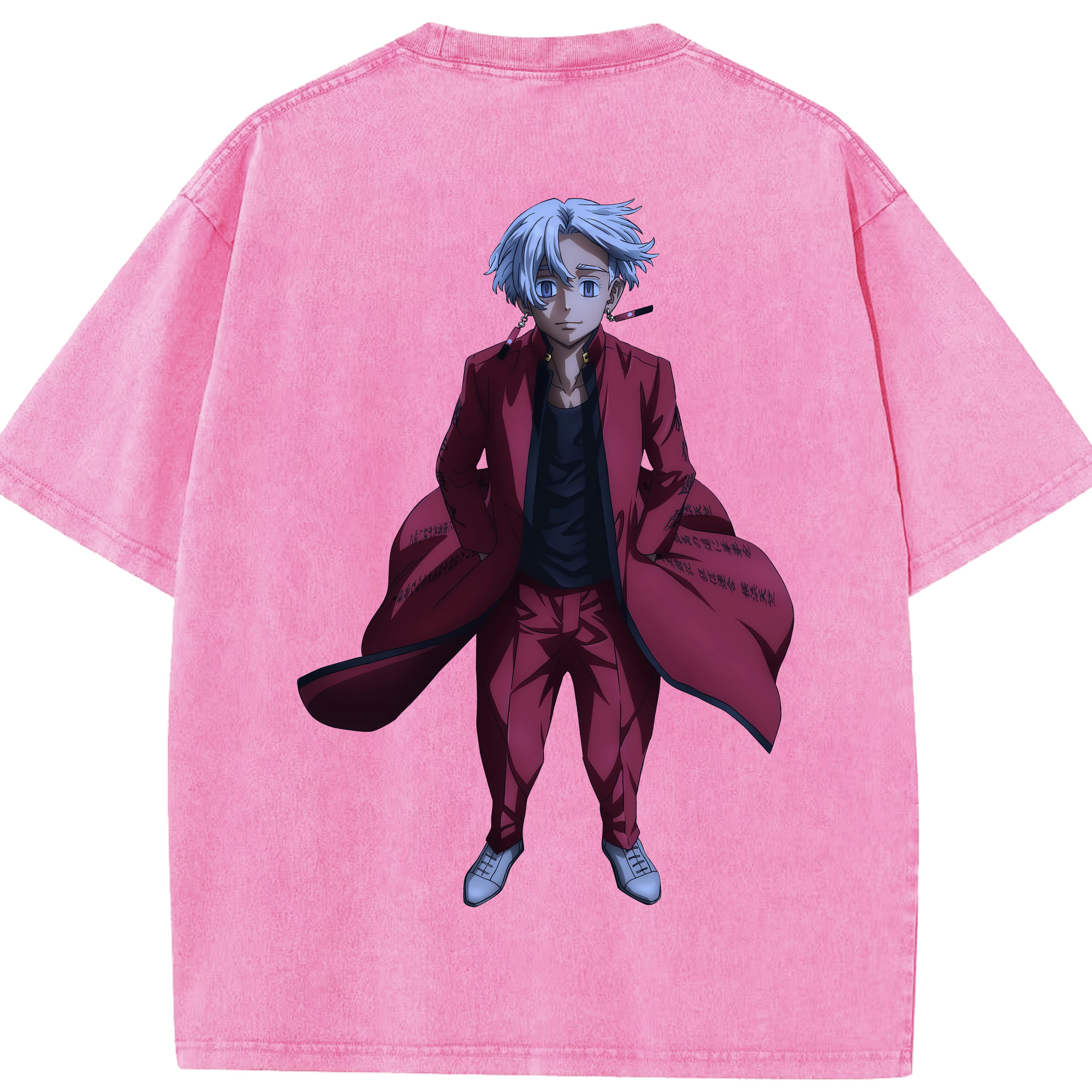 （画像用） 東京リベンジャーズ Tokyo Revengers 綿100% ヴィンテージ風 半袖Tシャツ（背面プリント）